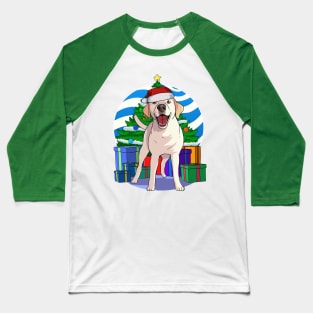 Labrador Retriever Dog Cute Santa Christmas Gift Baseball T-Shirt